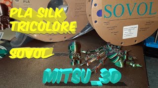 Je test pour vous le nouveau filament PLA SILK TRICOLORE de chez