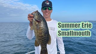 Late Summer Smallmouth Bass Fishing (Deep Erie Smallies)