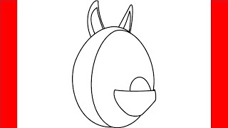 How To Draw Aussie Egg From Roblox Adopt Me - Step By Step Drawing