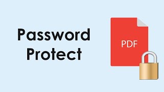 How to password protect a pdf file