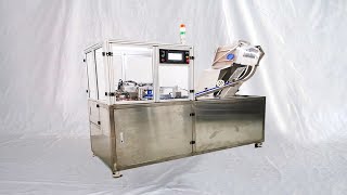 Famous Two stations caps wadding machine foil inserting assembly lining test for Canadian csutomer 出口加拿大入墊機 Wealth
