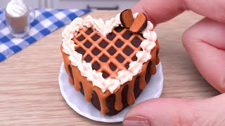 달콤한 초콜릿 케이크 🍫 맛있는 미니어처 초콜릿 케이크  미니 케이크 만들기