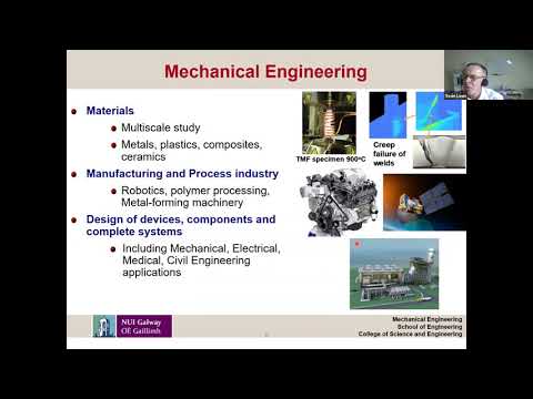 Mechanical Engineering   Virtual Open Day Oct 2nd 2021