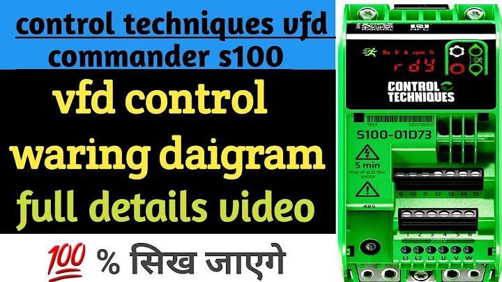 control techniques commander s100 vfd waring testing |{