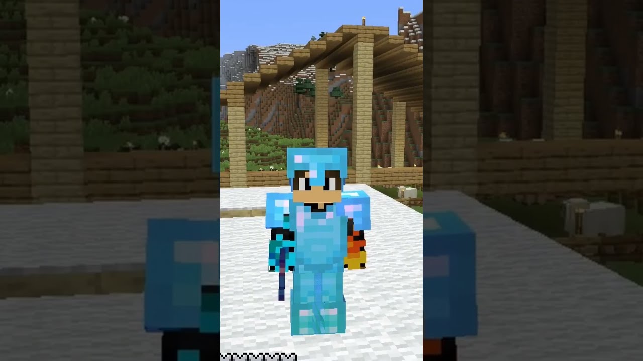 EASIEST WAY TO GET COVERED IN DIAMONDS WITHOUT MINING 🤩 #shorts #minecraftshorts