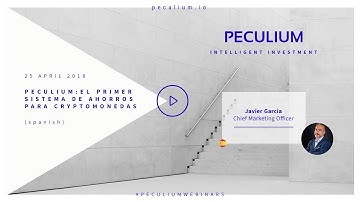 Peculium - El Primer sistem de Ahorros para cryptomonedas!