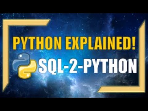 SQL to Python l Connecting Python to MySQL