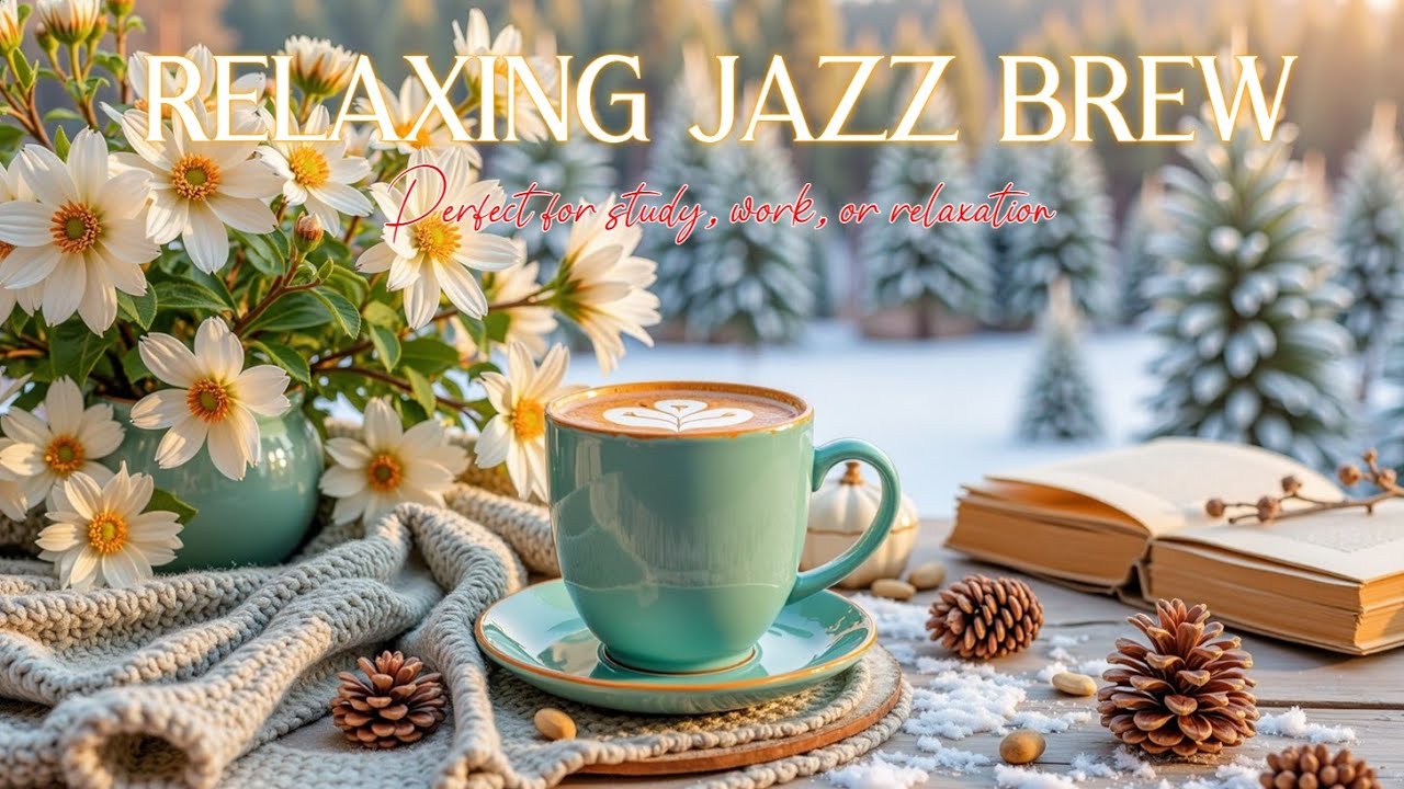 Cozy Winter Jazz & Coffee Ambiance ~ Relaxing Smooth Jazz for Study & Chill Vibes