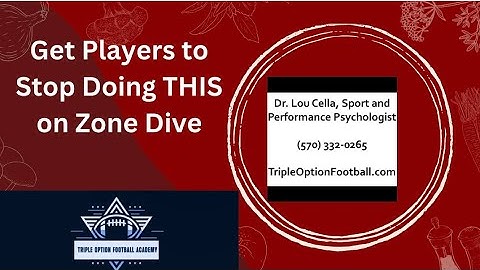 Get Your Players to Stop Doing THIS on Zone Dive! #flexbone #tripleoption #coaching
