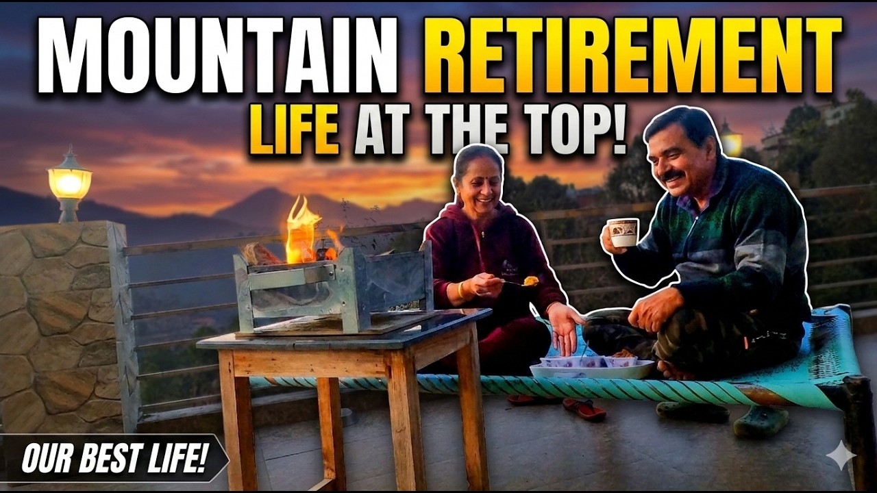 Evening in the Himalayas: Peaceful Living After 60 | Retirement Journey & Daily Routine in Mountains