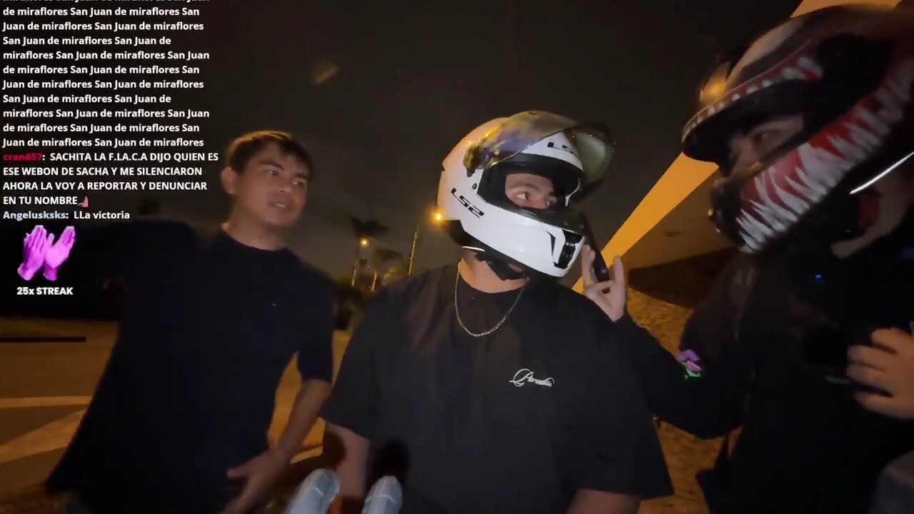 IRL en MOTO por BARRIOS ALTOS 💀 | Sacha Live 11-03-2025