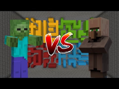 ZOMBIES VS VILLAGERS!!!