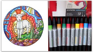 How to Use Watercolor Markers: Winsor & Newton Pro Watercolor Marker set of 12 REVIEW & Painting