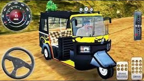 Offroad Tuk Tuk Driving 3D - Rickshaw Auto Driver Simulator - Android GamePlay #4