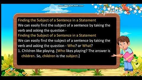 Class 7: The Sentence