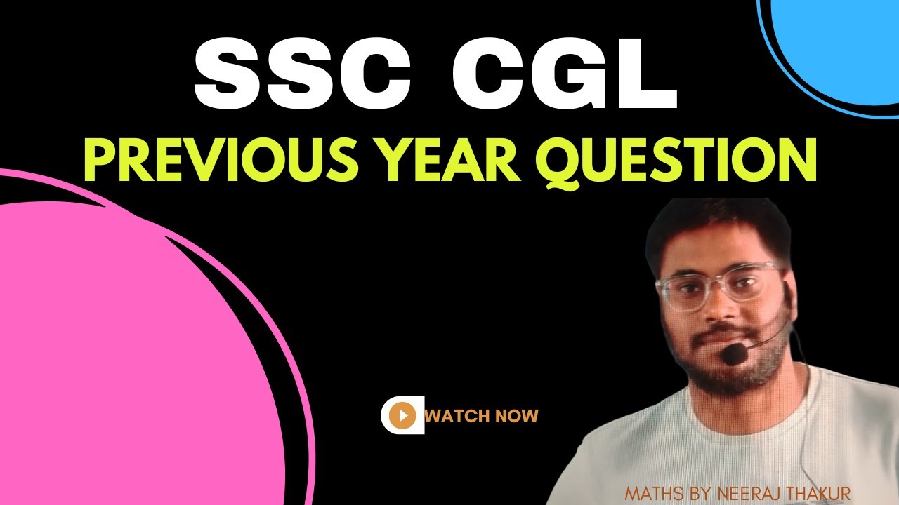 SSC CGL PREVIOUS YEAR QUESTION - YouTube