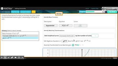 Carnegie Learning: MATHia - Shifting Horizontally Workspace