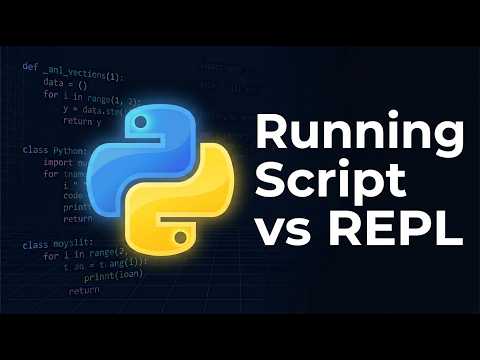 Python REPL vs Running Scripts — What's the Difference? | Python Course Module 0, Topic 3