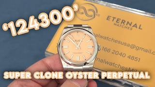 SUPER CLONE Oyster Perpetual 124300 41mm Peach Dial VS3230