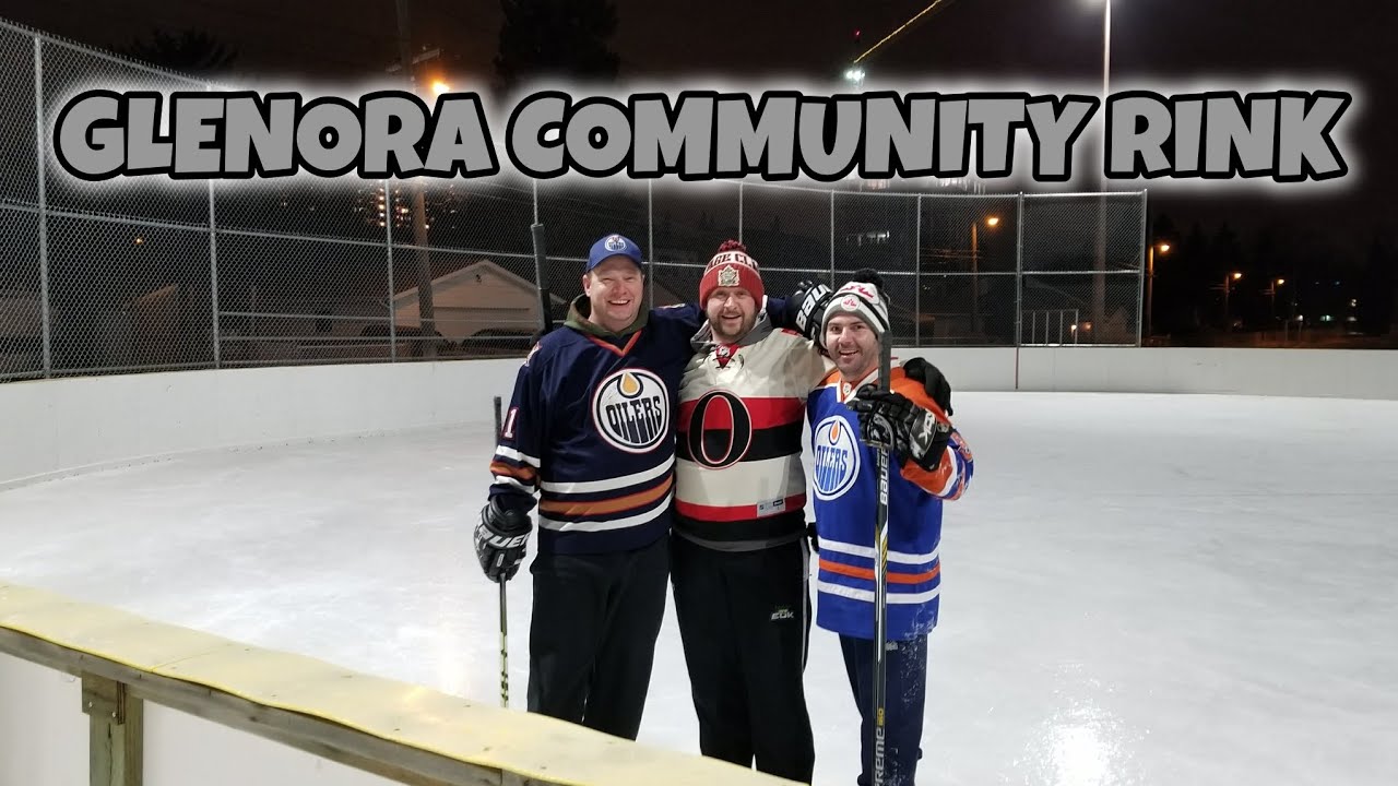A Little ODR Hockey Action At Glenora Community Rink 🏒 - Edmonton, Alberta 🇨🇦