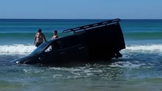The great 4WD recovery at Rainbow Beach