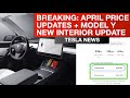 Tesla Breaking News: New Prices & Model Y New Interior