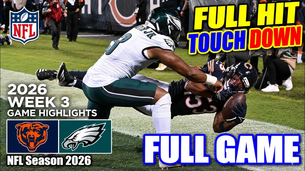 Philadelphia Eagles vs. Chicago Bears MNF | FULL GAME Highlights | Week 3 NFL 2026