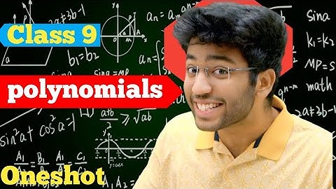 Polynomials  || Class 9 Maths  || Oneshot Full Explanation By Sobhita nirwan