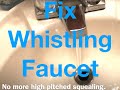 DIY Fix Bathroom Faucet High Pitch Squealing While Turning Water On- QUICK REMEDY [Whistling Faucet]