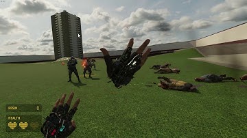 Combine vs Headcrab zombies