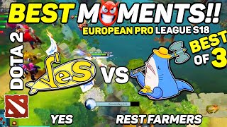 Yellow Submarine vs rest farmers - HIGHLIGHTS - European Pro League S18  | Dota 2