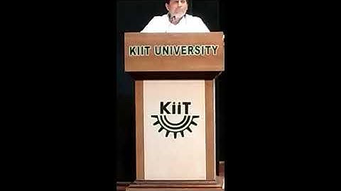 Prof. Achyuta samanta speech at Kiit University Induction