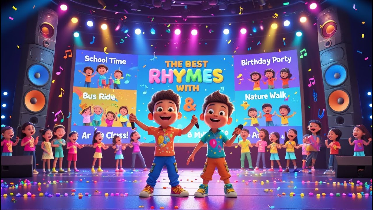 The Best Rhymes with Chunnu & Munnu | Nonstop Fun Songs for Kids - YouTube