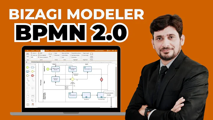 Bizagi BPMN Diagram Timelapse | Quick Workflow Modeling in Bizagi Modeler (BPMN 2.0 Tutorial)