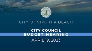 City Council Budget Hearing - 04/19/2023