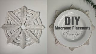 DIY Macrame Placemats | Round Tablecloth 30 cm | Macrame Tutorial