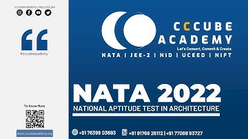 NATA 2022 | NATA EXAM UPDATE | NATA 2022 Exam Dates Notification | CCCUBE NATA COACHING