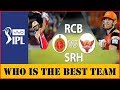 IPL 2018 | SRH Team Vs RCB Team | Royal Challengers Bangalore Vs Sunrisers Hyderabad Team Comparison