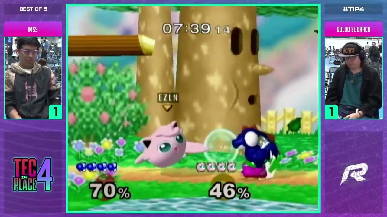 Tec In Place #4 - Round Robin - IMSS (Jigglypuff) Vs. Guldo El Draco (Yoshi) Super Smash Bros Melee