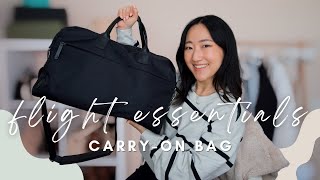 WHAT’S IN MY CARRY ON BAG: personal items i bring on every flight ✈️ JULY carry all weekender bag