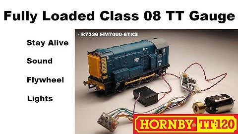 Hornby TT120 Class 08 Sound HM7000-8TXS Lights and Power Module/Stay Alive