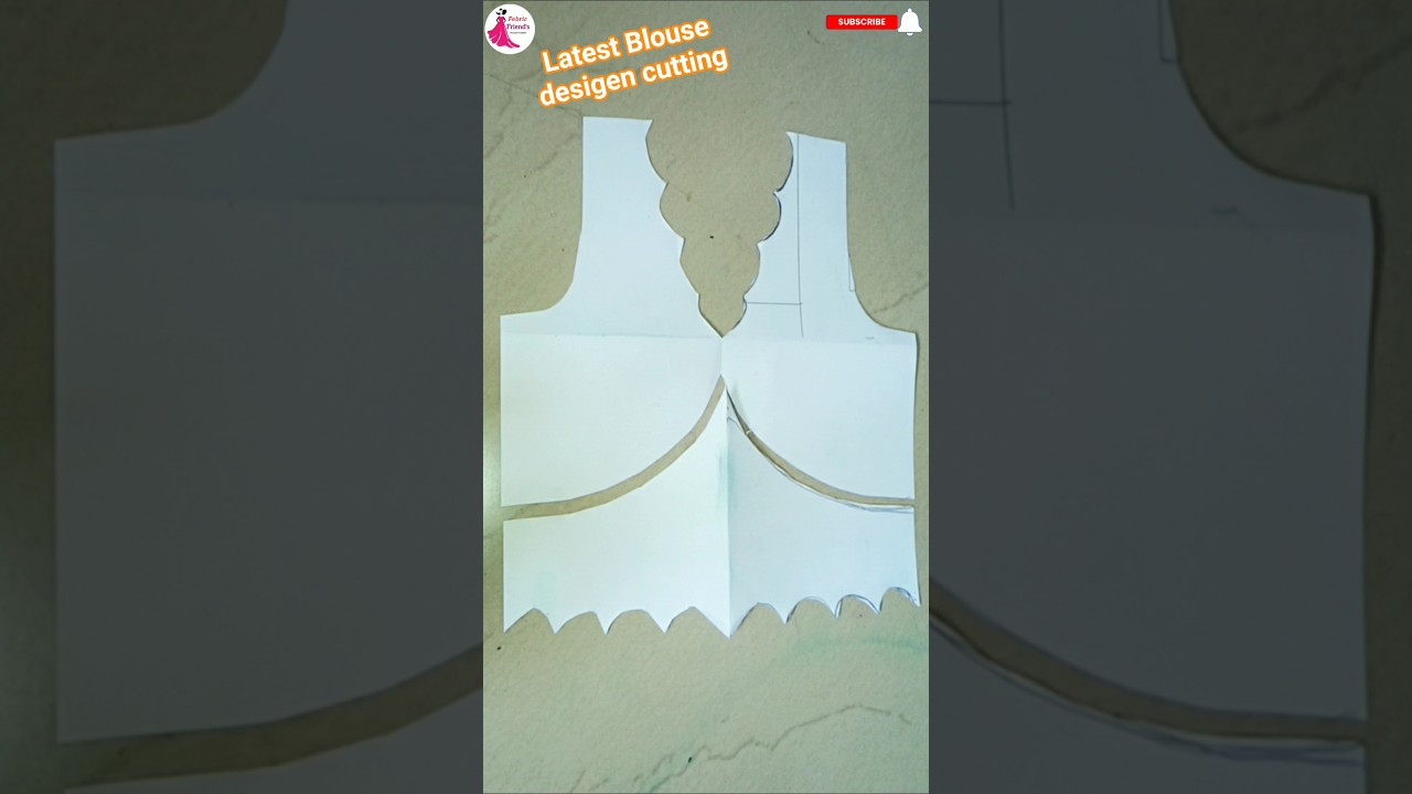 Latest Blouse Design Cutting ✂️ | Easy & Stylish Blouse Pattern | Tailoring Tutorial #shorts #ideas