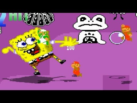 Let S Play MUGEN Team Double NES Super Mario 1 0 Vs Spongebob And NES Super Mario 1 0 