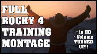 Video thumbnail of "Rocky 4 (IV) EXTENDED Training Montage Scene 👊 FULL CUT | 🎧ENHANCED AUDIO |1080P | 9:32 of ManSh*t 💪"