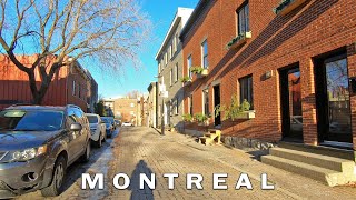 Montreal Walking Around Frontenac Metro Station Exploring Residential Streets - December 2021