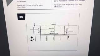 OCTA Route 55 Detour Map
