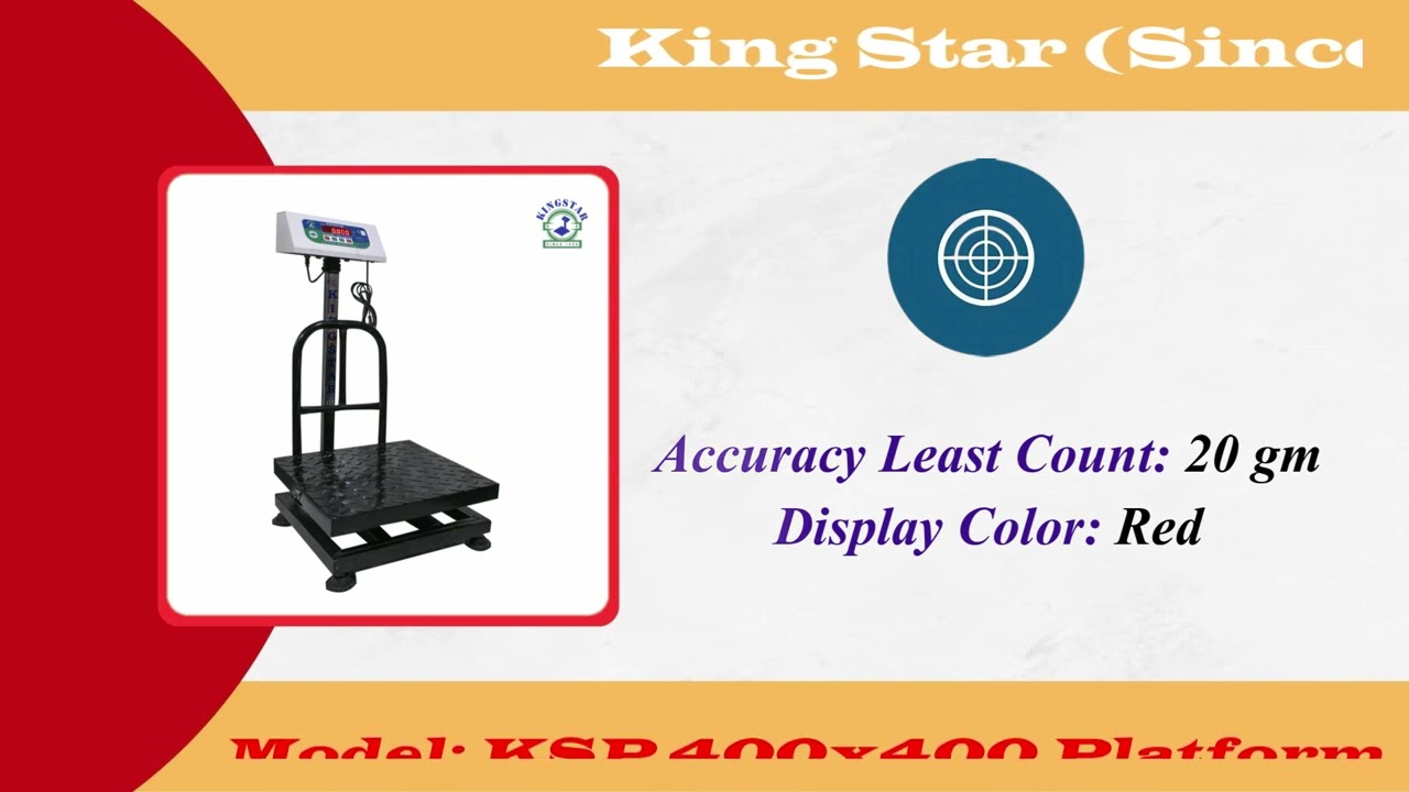 Kingstar 400 Platform Metal – 200kg Capacity Heavy Duty Platform | Durable & Reliable