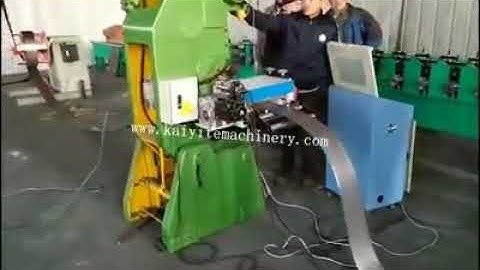 shutter door material punching hole production line