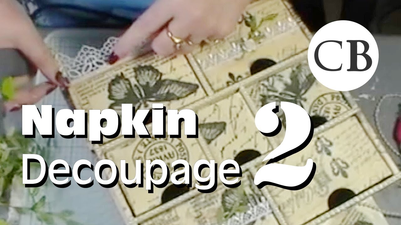 Paper Napkin Decoupage Part 2 YouTube