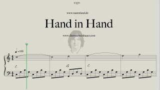 Hand in Hand  -  Easy Piano